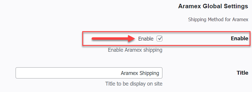 تفعيل شركة الشحن Aramex على متجرك الإلكتروني
