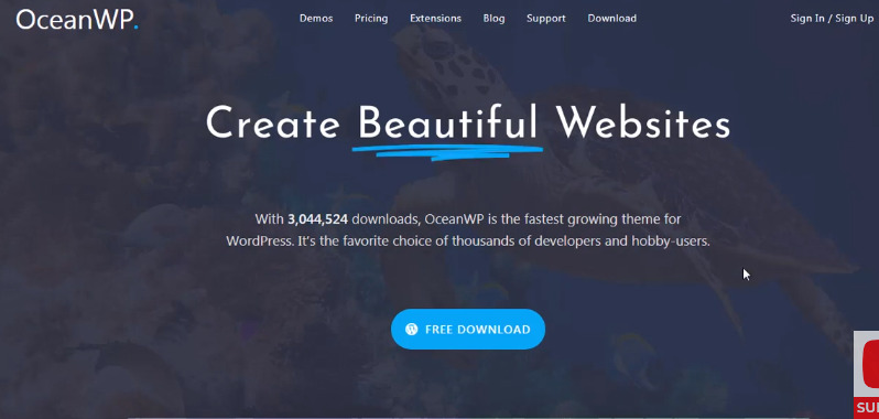 OceanWP template